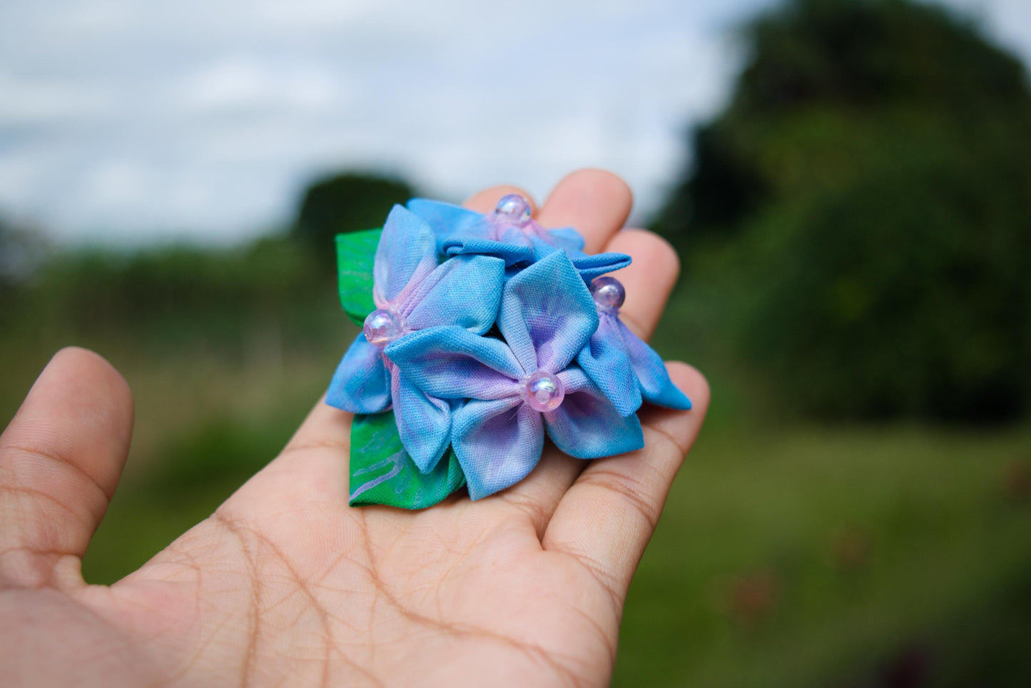 [Pack of 10] Hydrangea Whispers Hairclip