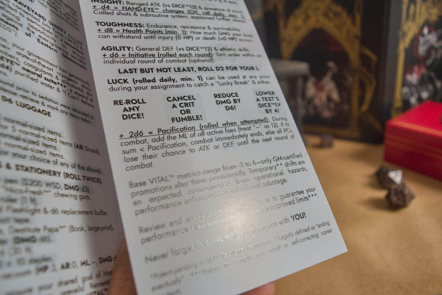 [Pack of 10] Sheltered! A Post-Disaster Brochure TTRPG ~ Compatible with MÖRK BORG