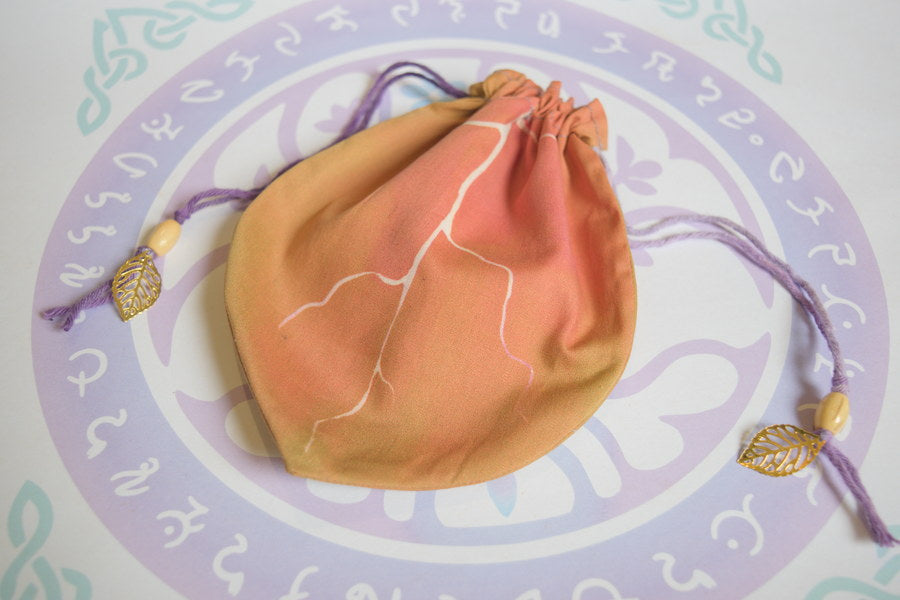 Leafling Satchels of the Verdant Realms ~ Leaf Style Drawstring Bags