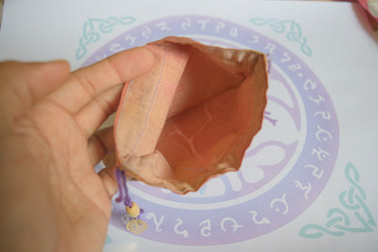 Leafling Satchels of the Verdant Realms ~ Leaf Style Drawstring Bags