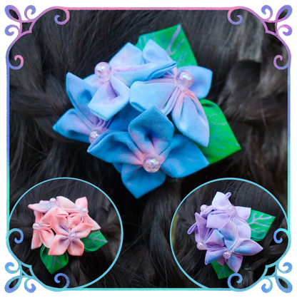 [Pack of 10] Hydrangea Whispers Hairclip