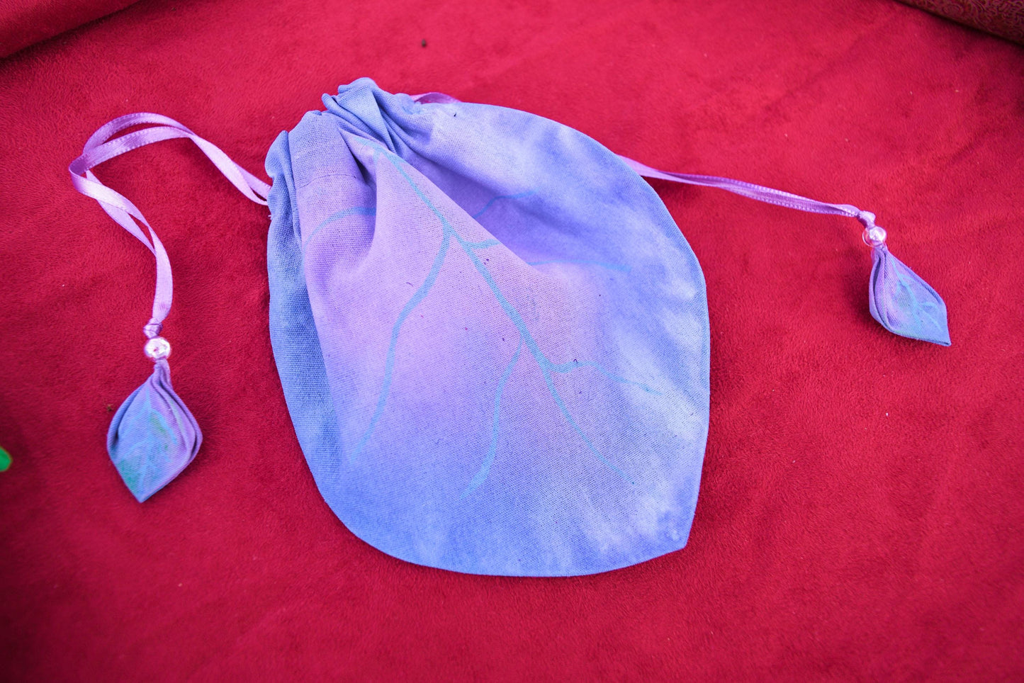 Leafling Satchels of the Verdant Realms ~ Leaf Style Drawstring Bags