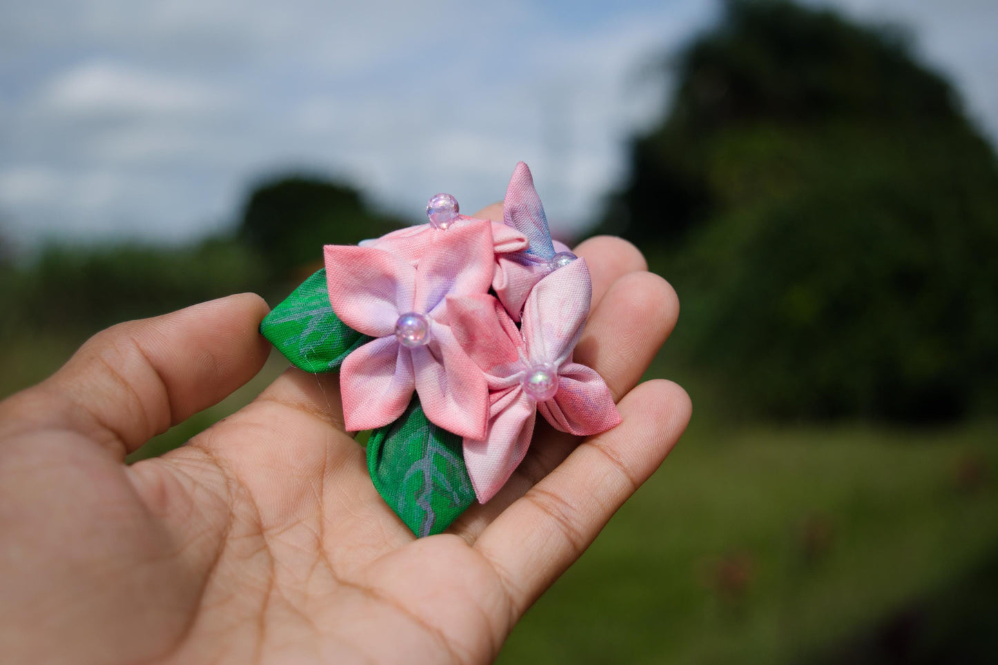 [Pack of 10] Hydrangea Whispers Hairclip