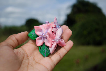 [Pack of 10] Hydrangea Whispers Hairclip