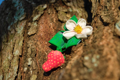 [Pack of 10] Enchanted Strawberry: Do Not Eat (Strawberry scented hair clip)