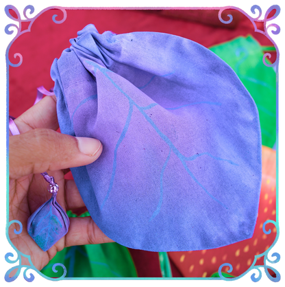 Leafling Satchels of the Verdant Realms ~ Leaf Style Drawstring Bags