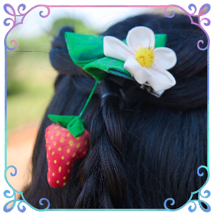 Red Strawberry Hair Clip